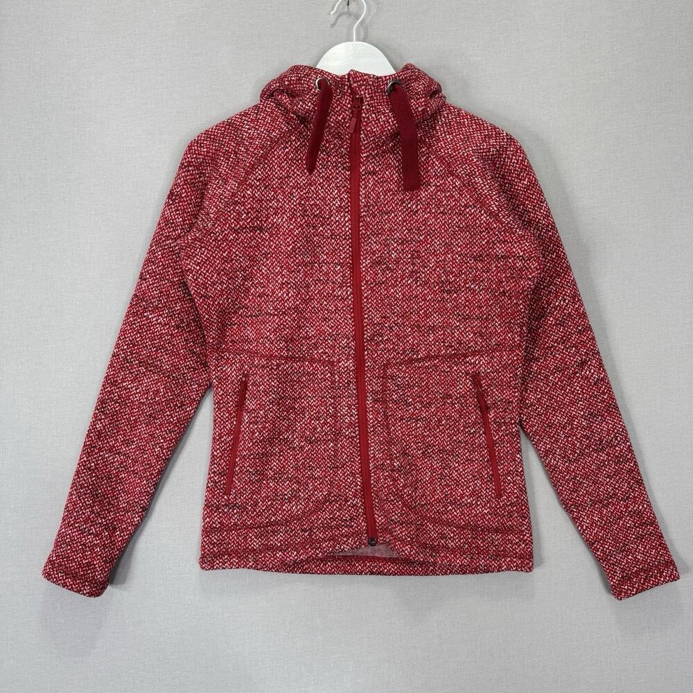 Rab Amy Hoody Womens Small Red Fleece Full Zip Hoodie Outdoor Jacket Gorpcore